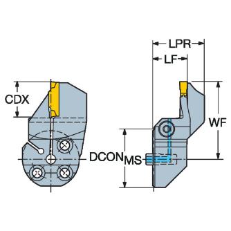 サンドビック（株） コロカット1・2カッティングヘッド【F】 570 コロカット１・２カッティングヘッド【Ｆ】 570-32L123G15B042B