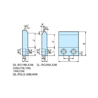 （株）ナベヤ Qーロックエレメント用ラフガイド QL-RGLS Ｑ－ロックエレメント用ラフガイド QL-RGLS-26M