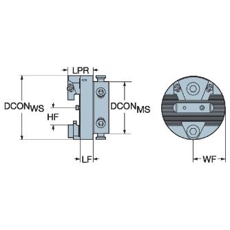 サンドビック（株） コロターンSL アダプタ 570-80 コロターンＳＬ　アダプタ　【Ｆ】 570-80 17-580-80