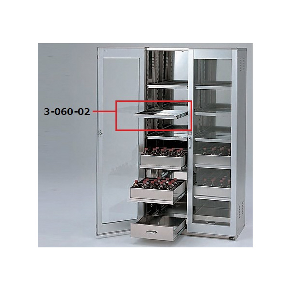 アズワン（株） 薬品庫SH型 3-060 薬品庫ＳＨ型　予備棚板レール付 3-060-02