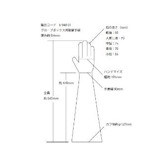 アズワン（株） 簡易型グローブボックス SM－1 手袋式 3-116-01 簡易型グローブボックス　ＳＭ－１　手袋式 3-116-01
