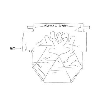 アズワン（株） グローブバッグ 3-119 グローブバッグ　Ｓ－２０　６枚入 3-119-03