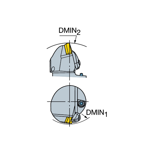 サンドビック（株） T-MaxP カッティングヘッド C4-DVJN Ｔ－ＭａｘＰ　カッティングヘッド　【Ｆ】 C4-DVJNL-27062-16