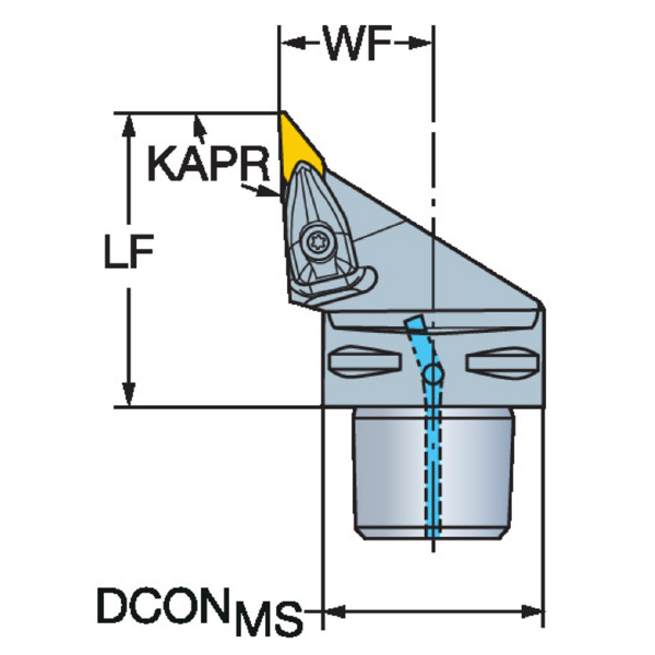 サンドビック（株） T-MaxP カッティングヘッド C4-DVJN Ｔ－ＭａｘＰ　カッティングヘッド　【Ｆ】 C4-DVJNL-27062-16