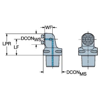 サンドビック（株） コロターンSL アダプタ C5-570 コロターンＳＬ　アダプタ　【Ｆ】 C5-570-40-LF