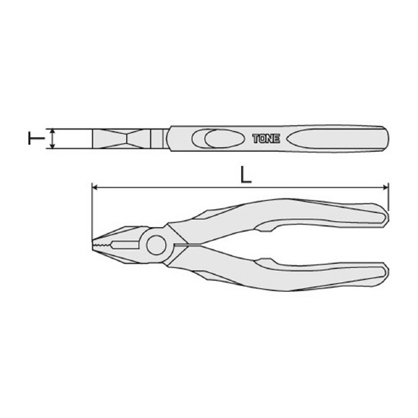 ＴＯＮＥ（株） ペンチ(マスターグリップタイプ) CT-200G ペンチ　パワーグリップ型 CT-200G