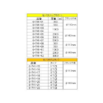 アズワン（株） セパラブルフラスコ 筒型 6-741 セパラブルフラスコ　筒型　２０００ｍｌ 6-741-11