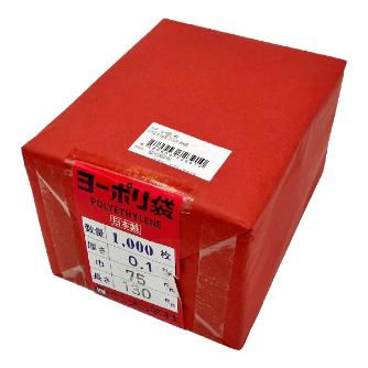 アズワン（株） ポリ袋 0.1mm厚 6-631 ポリ袋　０．１ｍｍ厚　７５×１３０　千枚 6-631-01