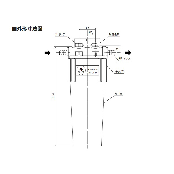 アズワン（株） フィルタハウジング 1-1067 フィルタハウジング　ＰＦ－３ 1-1067-01