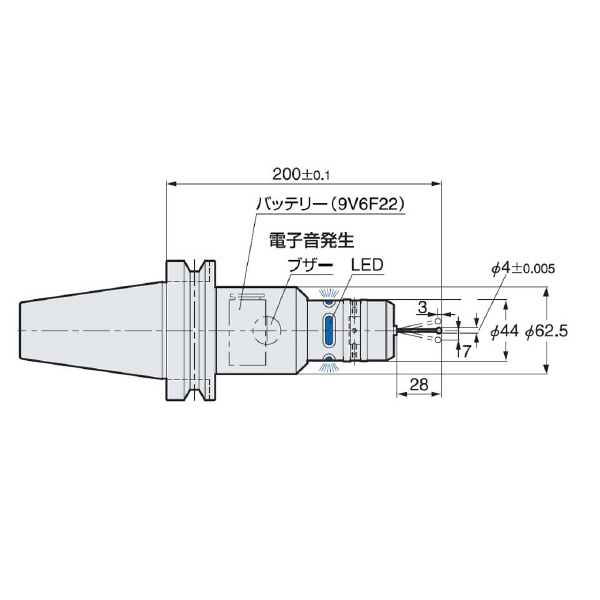 （株）日研工作所 マシニングセンタ用マイクロタッチ BT-UMTX マシニングセンタ用マイクロタッチ BT30-UMTX200W