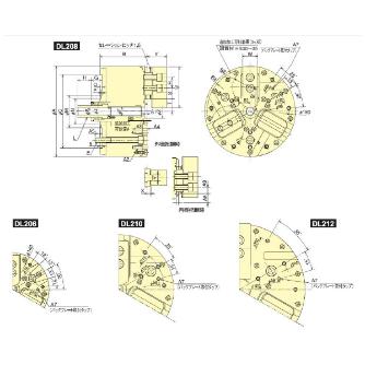 （株）北川鉄工所 デュアルロックチャック DL200 デュアルロックチャック DL210 ｶﾞｲｹｲﾊｱｸ
