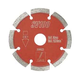 （株）ディスコアブレイシブシステムズ ダイヤモンド セグメントカッター SV100 ダイヤモンド　セグメントカッター SV100 105X2.2X7X20