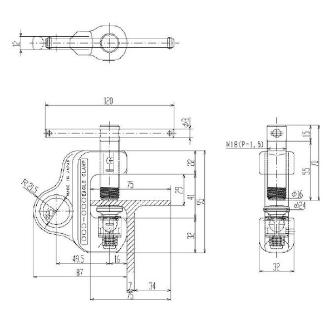 イーグルクランプ（株） ねじ式全方向クランプ SBbJ型 ねじ式クランプ SBbJ-300(1-25)