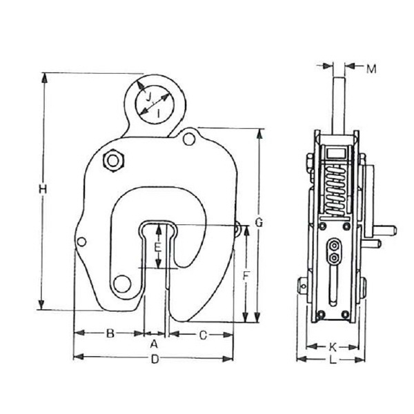 イーグルクランプ（株） 縦つり用無傷クランプ NECII型 縦つりクランプ NEC2-500(1-16)