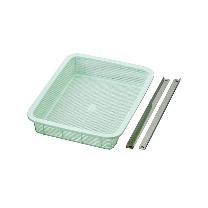 アズワン（株） ニューダストアウト用 浅バスケット棚 3-5034-02