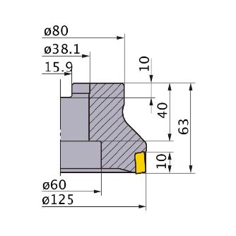 三菱マテリアル（株） カッタ 肩削り用(アーバタイプ) VOX400 カッタ　肩削り用（アーバタイプ） VOX400R12508E