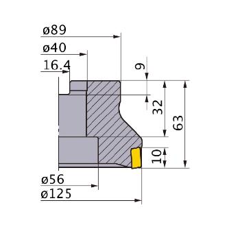 三菱マテリアル（株） カッタ 肩削り用(アーバタイプ) VOX400 カッタ　肩削り用（アーバタイプ） VOX400-125B12R