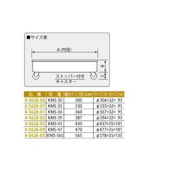 アズワン（株） タンク運搬台車 4-5626 タンク運搬台車　ＫＭＳ－３６ 4-5626-01