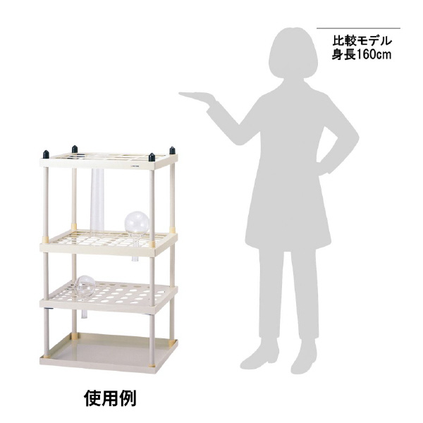 アズワン（株） 万能アイデアル乾燥台 1組(組立式) 4-148-01 万能アイデアル乾燥台　１組（組立式） 4-148-01