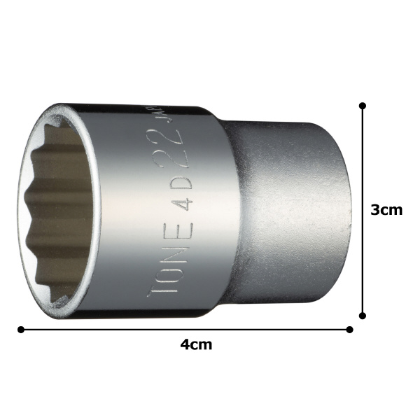 ＴＯＮＥ（株） ソケット(12角) HP ソケット HP4D-22