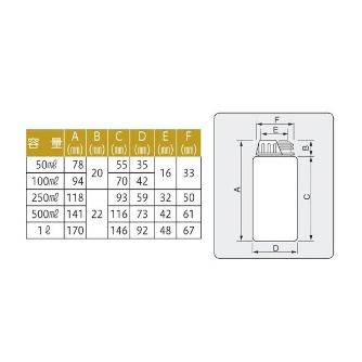 アズワン（株） アイボーイ 角瓶 5-003 アイボーイ　角瓶　１００ｍＬ 5-003-02