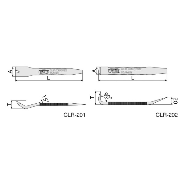 ＴＯＮＥ（株） クリップリムーバー CLR クリップリムーバー CLR-202