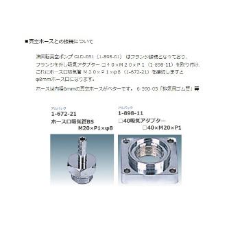 アズワン（株） 油回転真空ポンプ GLD－051 1-898-01 油回転真空ポンプ　ＧＬＤ－０５１ 1-898-01