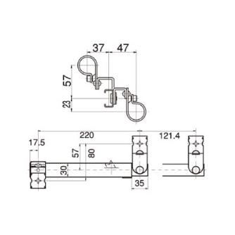 スペーシア（株） 跳ね上げ金具(ロック式) JB 跳ね上げ金具（ロック式） JB-703RN