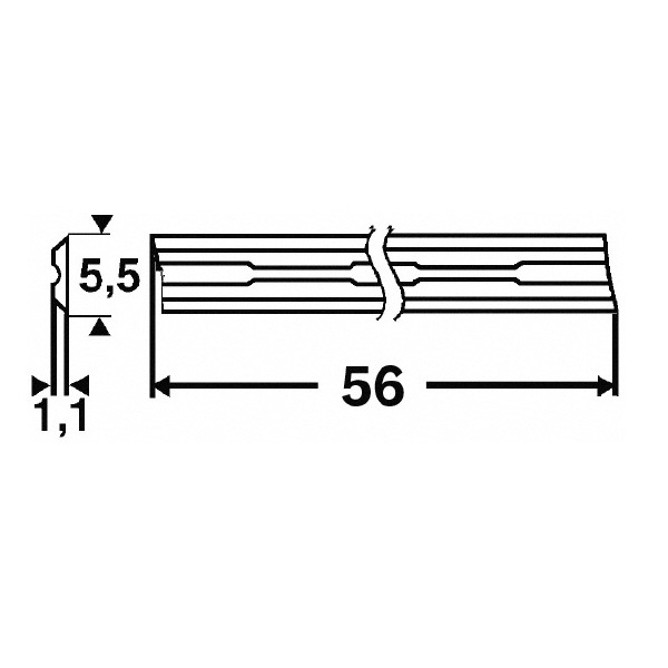 ボッシュ（株） 超硬かんな刃 超硬かんな刃５６ｍｍ　２ｐｃｓ 2608000672