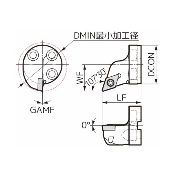 住友電気工業（株） 内径旋削用スマートダンパー 交換式ヘッド SDQC 内径旋削用スマートダンパー　交換式ヘッド SDB32-SDQCL11T3-40