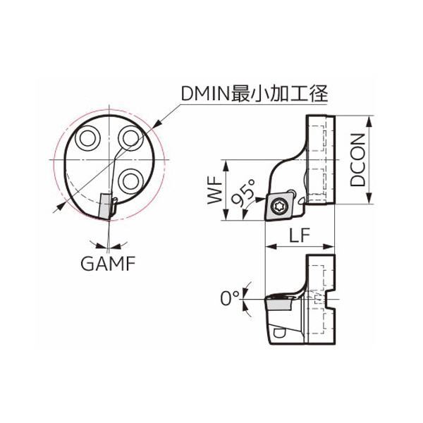 住友電気工業（株） 内径旋削用スマートダンパー 交換式ヘッド SCLC 内径旋削用スマートダンパー　交換式ヘッド SDB32-SCLCL09T3-40