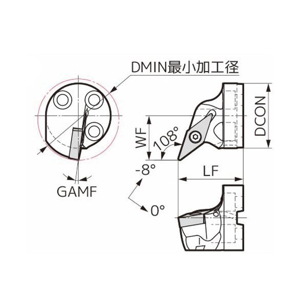 住友電気工業（株） 内径旋削用スマートダンパー 交換式ヘッド SVQB 内径旋削用スマートダンパー　交換式ヘッド SDB32-SVQBR1604-40