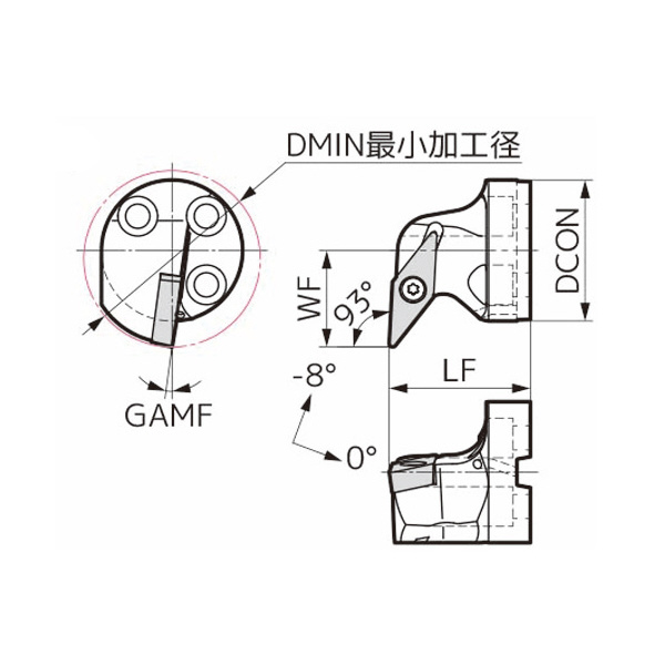住友電気工業（株） 内径旋削用スマートダンパー 交換式ヘッド SVUB 内径旋削用スマートダンパー　交換式ヘッド SDB40-SVUBR1604-50