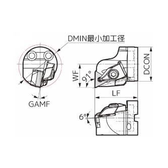 住友電気工業（株） 内径旋削用スマートダンパー 交換式ヘッド DTFN 内径旋削用スマートダンパー　交換式ヘッド SDB40-DTFNR1604-50