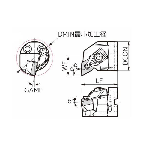 住友電気工業（株） 内径旋削用スマートダンパー 交換式ヘッド DDUN 内径旋削用スマートダンパー　交換式ヘッド SDB40-DDUNR1504-50
