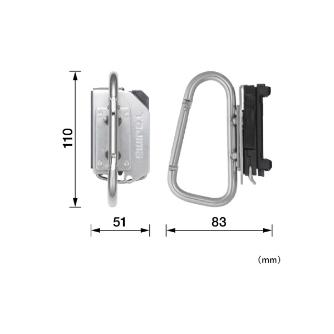 （株）ＴＪＭデザイン 着脱式工具ホルダーステン カラビナ大 SFKHS 着脱式工具ホルダーステン　カラビナ大 SFKHS-CL