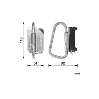 （株）ＴＪＭデザイン 着脱式工具ホルダーステン カラビナ大 SFKHS 着脱式工具ホルダーステン　カラビナ大 SFKHS-CLF