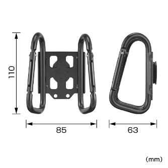 （株）ＴＪＭデザイン 着脱式工具ホルダースチール カラビナ大 SFKHI 着脱式工具ホルダースチール　カラビナ大 SFKHI-CLW