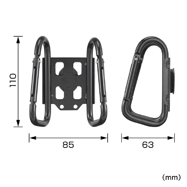 （株）ＴＪＭデザイン 着脱式工具ホルダースチール カラビナ大 SFKHI 着脱式工具ホルダースチール　カラビナ大 SFKHI-CLW