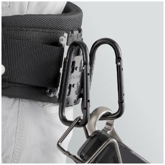 （株）ＴＪＭデザイン 着脱式工具ホルダースチール カラビナ大 SFKHI 着脱式工具ホルダースチール　カラビナ大 SFKHI-CLW