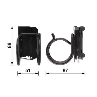 （株）ＴＪＭデザイン 着脱式工具ホルダースチール ハンマー横 SFKHI 着脱式工具ホルダースチール　ハンマー横 SFKHI-HH