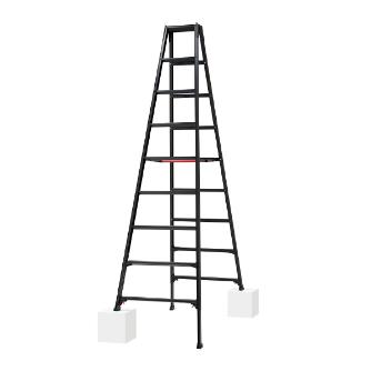 長谷川工業（株） 伸縮脚立 BLACK LABEL RYZB 脚部伸縮専用脚立　ＢＬＡＣＫ　ＬＡＢＥＬ RYZB-27
