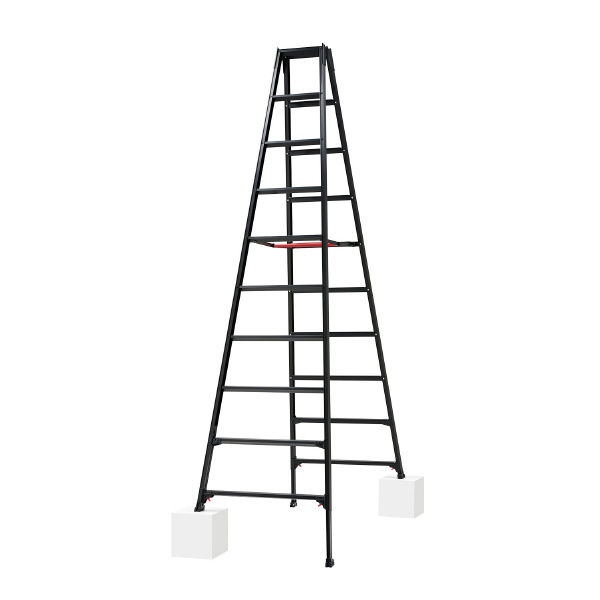 長谷川工業（株） 伸縮脚立 BLACK LABEL RYZB 脚部伸縮専用脚立　ＢＬＡＣＫ　ＬＡＢＥＬ RYZB-30