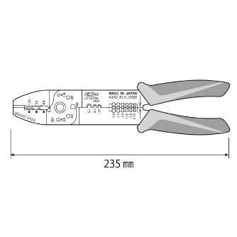 （株）ロブテックス 電装圧着工具 FK 電装圧着工具 FK2A