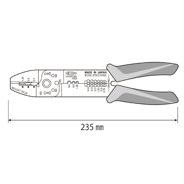 （株）ロブテックス 電装圧着工具 FK 電装圧着工具 FK2A