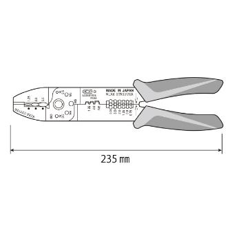 （株）ロブテックス 電装圧着工具 FK 電装圧着工具 FK6A