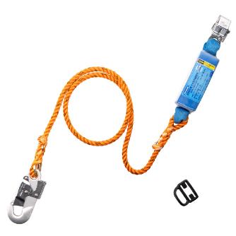藤井電工（株） フルハーネス型用ランヤード ロープ式 小口径フック フルハーネス用ランヤード THL-10-130KG-R23-JAN-BX