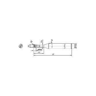 京セラ（株） エンドミル 微細加工用 ボール 2KMBL エンドミル　微細加工用　ボール 2KMBL0010-0020-S4