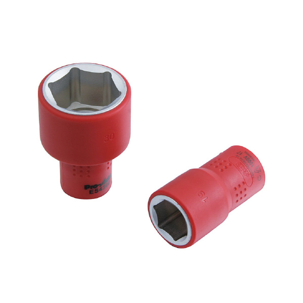 スエカゲツール（株） 1/2"絶縁ソケット ES １／２”絶縁ソケット　３０ｍｍ ES4300