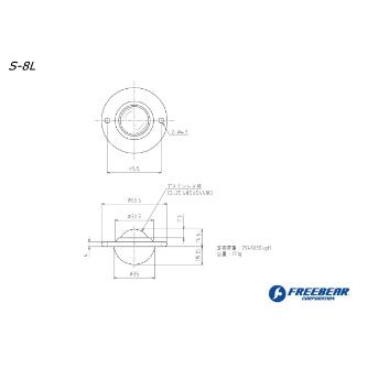 （株）フリーベアコーポレーション プレス成形品 S オールステンレス製 S プレス成形品　Ｓ　オールステンレス製 S-8L